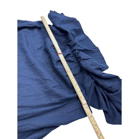 Old Navy Womens Blue Off-Shoulder Ruffle Top M Petite - Picture 7 of 8